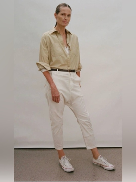 Nili Lotan Pants - NWT Nili Lotan - Paris Cotton-Blend Twill Trousers - Neutrals Sz 00 /XXS